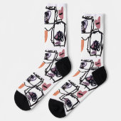 Great Dane hearts  Socken (Linkes Detail)