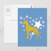 Great Dane Heartstar Postkarte (Vorne/Hinten)