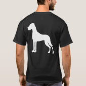Great Dane Heartstar T-Shirt (Rückseite)