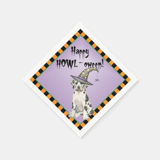 Great Dane Hexe Napkins Serviette (Ecke)