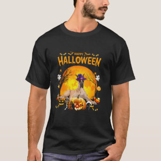 Great Dane Hexe Pumpkin Halloween Girls Women Dog T-Shirt