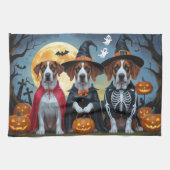 Great Dane Hogs Pumpkin Halloween Funny Geschirrtuch (Horizontal)