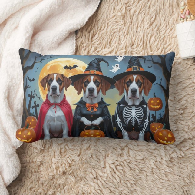 Great Dane Hogs Pumpkin Halloween Funny Lendenkissen (Decke)