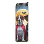 Great Dane Hogs Pumpkin Halloween Funny Thermosbecher (Nach links gedreht)