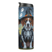 Great Dane Hogs Pumpkin Halloween Funny Thermosbecher (Nach rechts gedreht)