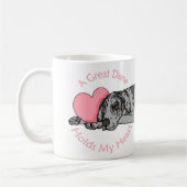 Great Dane Holds Heart Merle UC Kaffeetasse (Links)