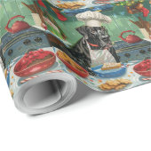 Great Dane Holiday Baking: Feierliche Weihnachten Geschenkpapier (Rolleneckpunkt)