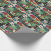 Great Dane Holiday Baking: Feierliche Weihnachten Geschenkpapier (Ecke)