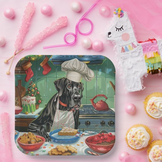 Great Dane Holiday Baking: Feierliche Weihnachten Pappteller (Party)