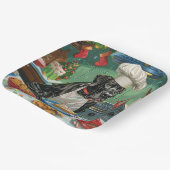 Great Dane Holiday Baking: Feierliche Weihnachten Pappteller (Gewinkelt)