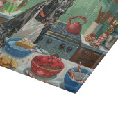 Great Dane Holiday Baking: Feierliche Weihnachten Schneidebrett (Ecke)