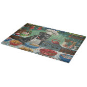 Great Dane Holiday Baking: Feierliche Weihnachten Schneidebrett (Ecke)