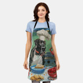 Great Dane Holiday Baking: Feierliche Weihnachten Schürze (Getragen)