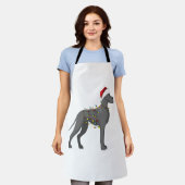 Great Dane Holiday Weihnachtslicht Schürze (Getragen)