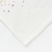 Great Dane Hund Mama Floral Fleecedecke (Ecke)