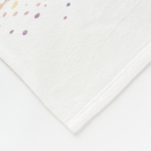 Great Dane Hund Mama Floral Fleecedecke (Ecke)