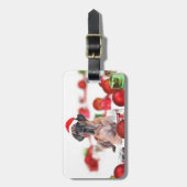 Great Dane Hund mit Weihnachtsgeschenke Gepäckanhänger (Vorderseite vertikal)