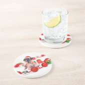 Great Dane Hund mit Weihnachtsgeschenke Getränkeuntersetzer (Seite)