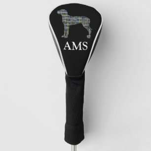 Great Dane Hund Niedliche Silhouette Y&B Grid Golf Headcover
