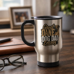 Great Dane Hund Papa Energie Reisebecher