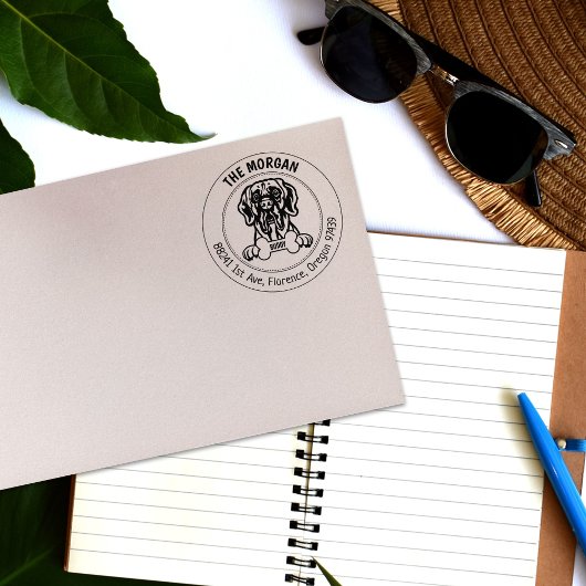 Great Dane Hund Rücksendeadresse Gummistempel