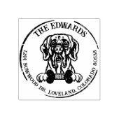 Great Dane Hund Rücksendeadresse Gummistempel (Prägung)