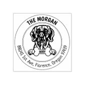 Great Dane Hund Rücksendeadresse Gummistempel (Prägung)