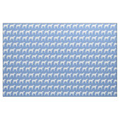 Great Dane Hund Silhouette Pet Light Blue Stoff (Fat Quarter (45,7 x 55,9 cm))