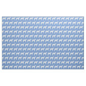 Great Dane Hund Silhouette Pet Light Blue Stoff (Fat Quarter (45,7 x 55,9 cm))