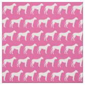 Great Dane Hund Silhouette Pet Pink Stoff (Muster)