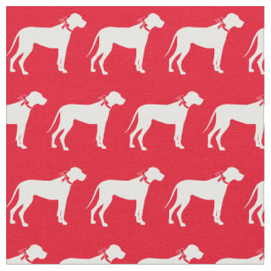 Great Dane Hund Silhouette Pet Red Stoff