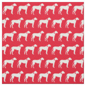 Great Dane Hund Silhouette Pet Red Stoff (Muster)