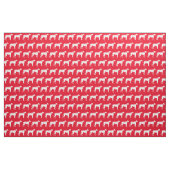 Great Dane Hund Silhouette Pet Red Stoff (Fat Quarter (45,7 x 55,9 cm))