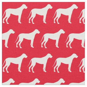 Great Dane Hund Silhouette Pet Red Stoff