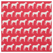 Great Dane Hund Silhouette Pet Red Stoff (Muster)