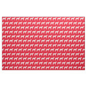 Great Dane Hund Silhouette Pet Red Stoff (Fat Quarter (45,7 x 55,9 cm))