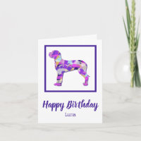 Great Dane Hund Silhouette PPY&B Geburtstag