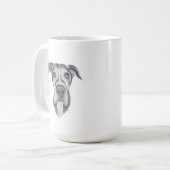 Great Dane Hund Tasse | 15 oz (Vorderseite Links)