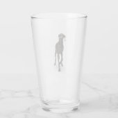 Great Dane Hund Tier Glass Glas (Rückseite)