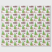 Great Dane Hund, Vogel und Weihnachtsbaum Geschenkpapier (Flach)