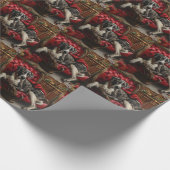 Great Dane Hund Weihnachten Geschenkpapier (Ecke)