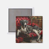 Great Dane Hund Weihnachten Magnet (Vorderseite/Rückseite)