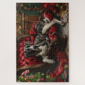 Great Dane Hund Weihnachten Puzzle (Vertikal)