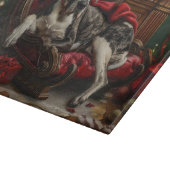 Great Dane Hund Weihnachten Schneidebrett (Ecke)