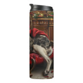 Great Dane Hund Weihnachten Thermosbecher (Nach rechts gedreht)
