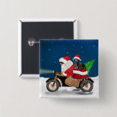 Great Dane Hund Weihnachten Weihnachten Weihnachts Button (Vorne & Hinten)