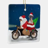 Great Dane Hund Weihnachten Weihnachten Weihnachts Keramikornament (Rechts)