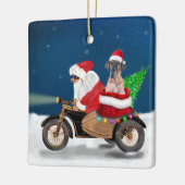 Great Dane Hund Weihnachten Weihnachten Weihnachts Keramikornament (Links)