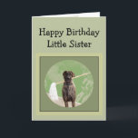 Great Dane Hunde Humor Geburtstag Little Sister Fu Karte<br><div class="desc">Great Dane Hunde Humor für Geburtstagsfinsternis</div>