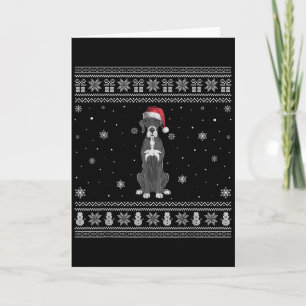 Great Dane Hunde Liebhaber Männer Frauen Santa Häs Karte